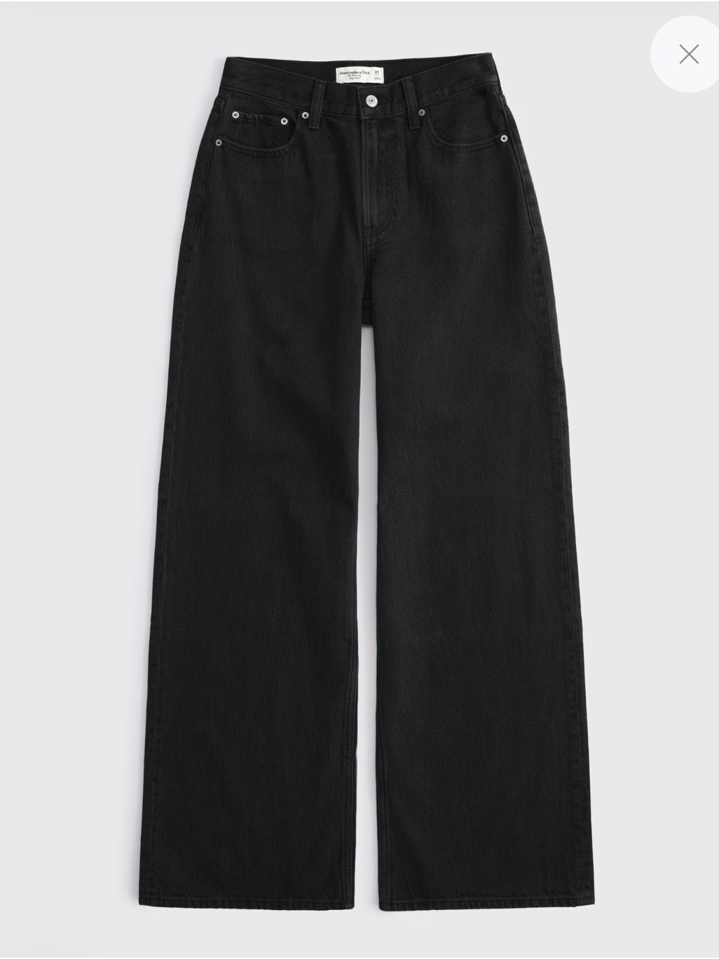 Curve Love High Rise Wide Leg Jean - Black